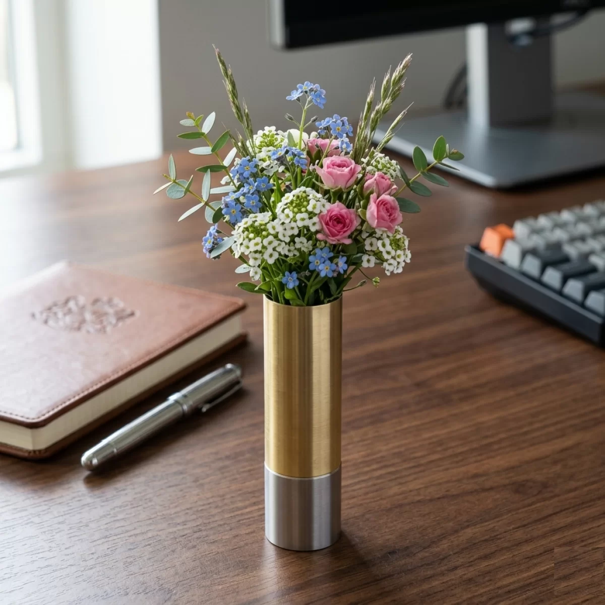 Brass Steel Vase