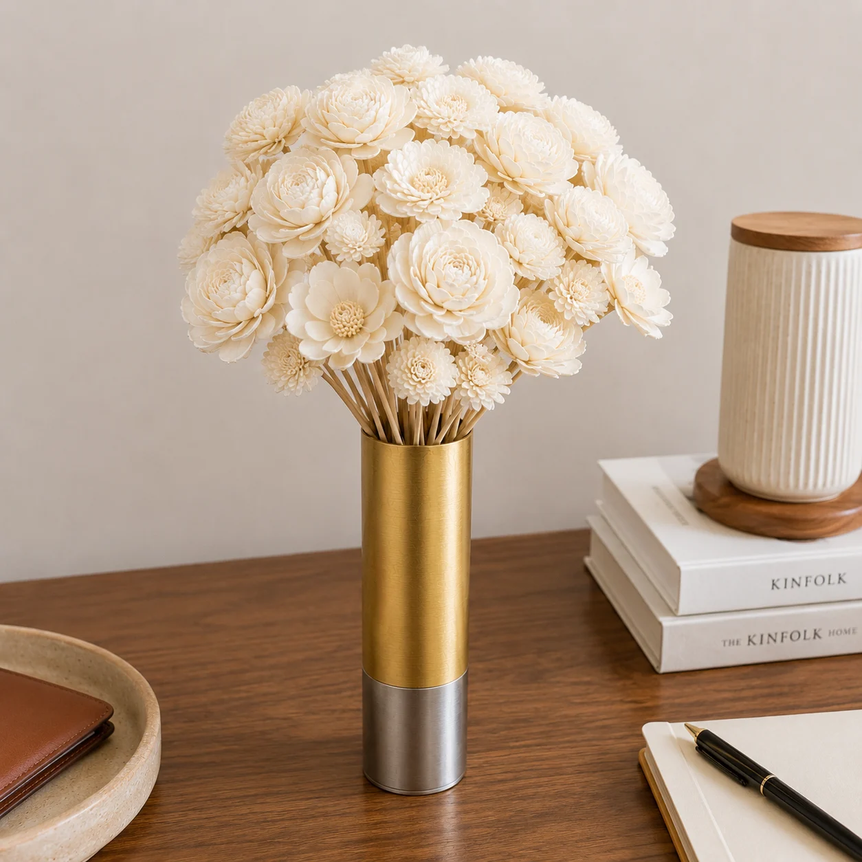 Brass Steel Vase