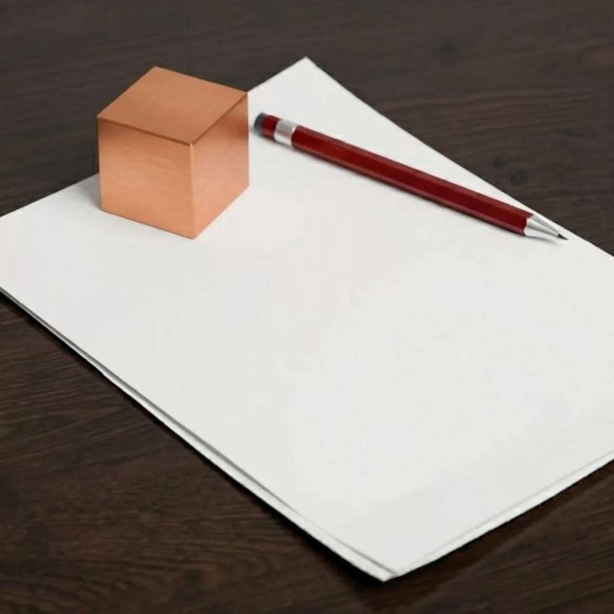 Solid Copper Paperweight