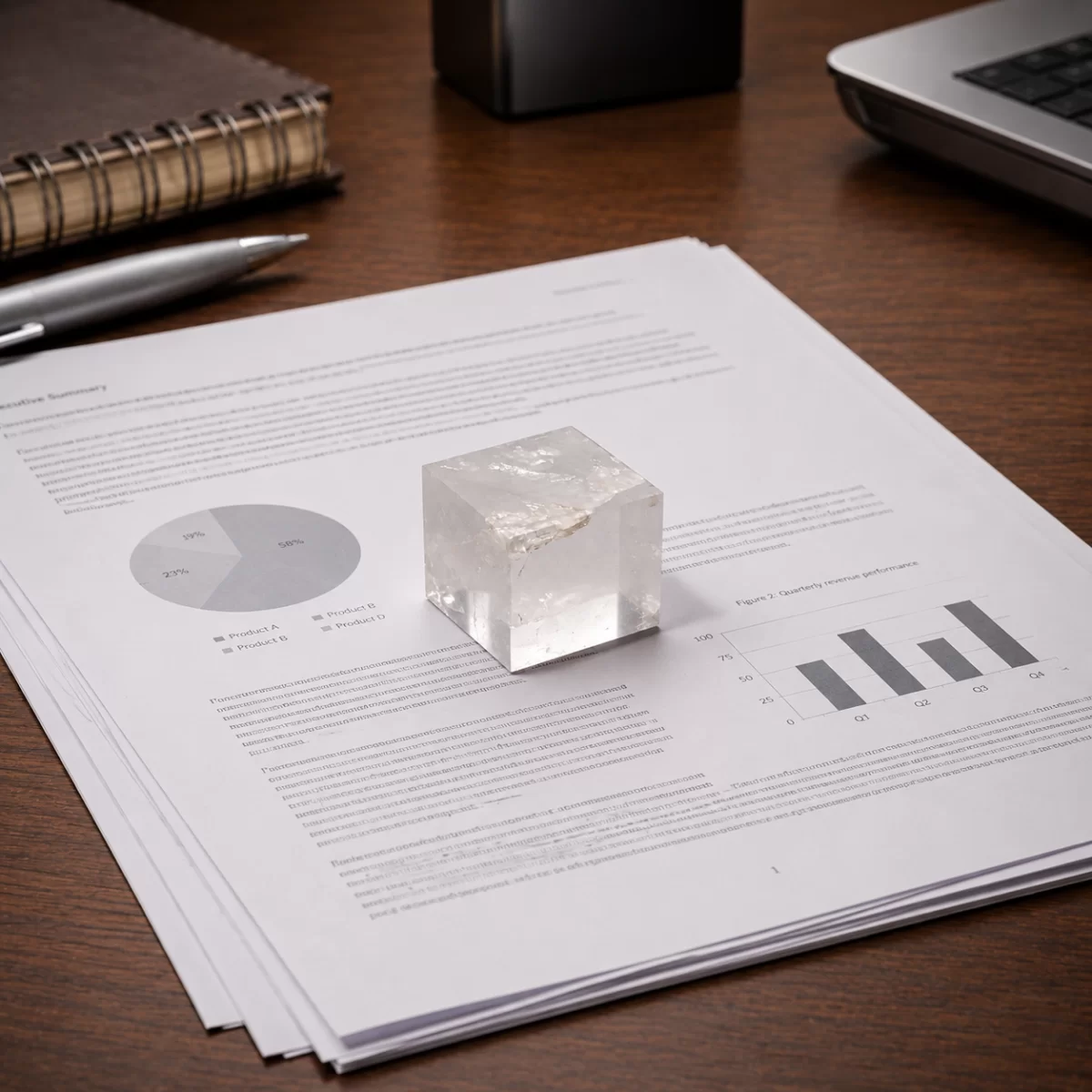Clear Quartz Paperweight